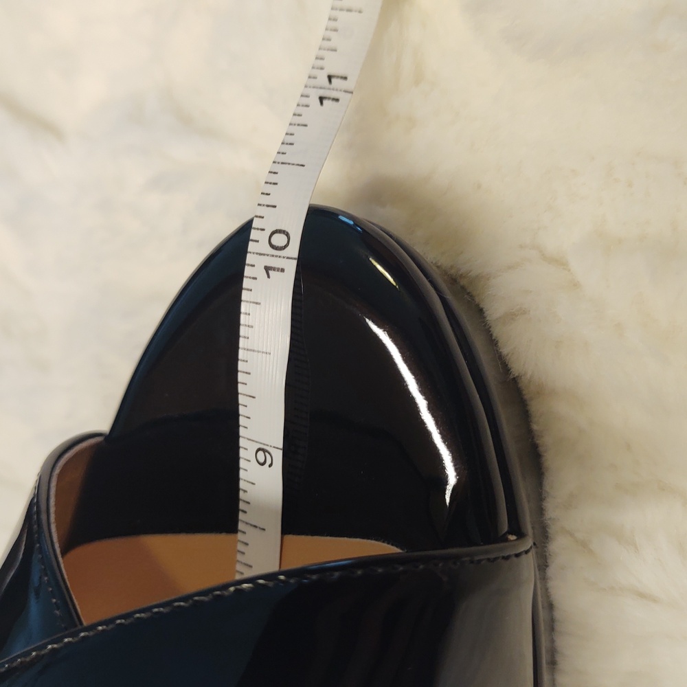 SALE!🔥 NEW! Glossy Black Patent Leather Criss Cross Strappy Wedge Heel Sandals - Picture 11 of 16